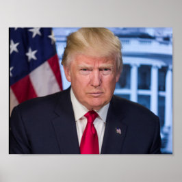 Póster Donald Trump como presidente