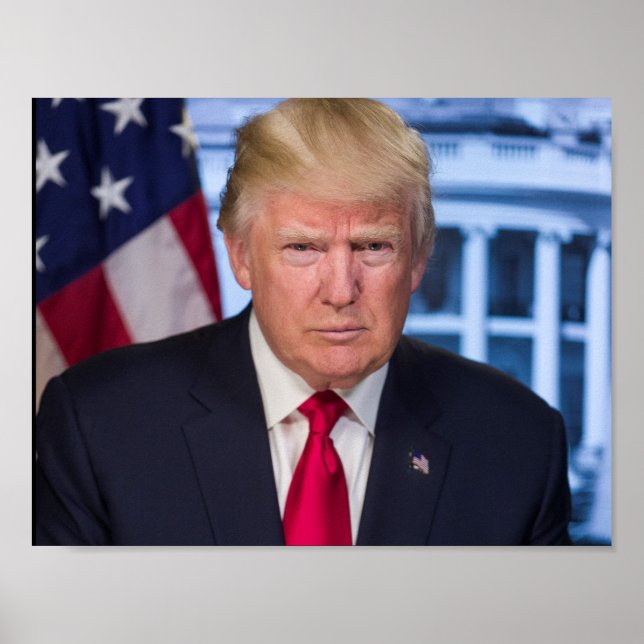 Póster Donald Trump como presidente (Frente)