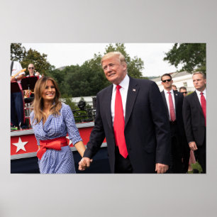Póster Donald Trump con la Primera Dama Melania