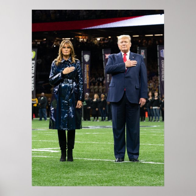 Póster Donald Trump con la Primera Dama Melania (Frente)