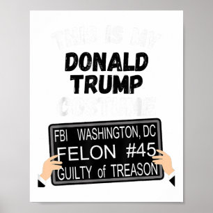 Póster Donald Trump: Convicto de prisión contra Trump