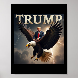 Póster Donald Trump Eagle Presidente Estados Unidos