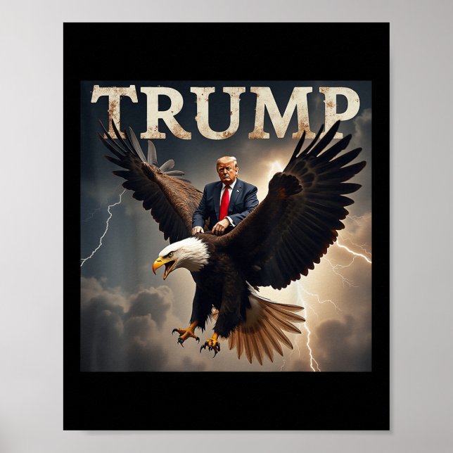 Póster Donald Trump Eagle Presidente Estados Unidos (Frente)