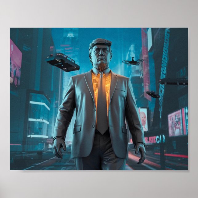 Póster Donald Trump El Trumpinador II 45 47 Presidente (Frente)