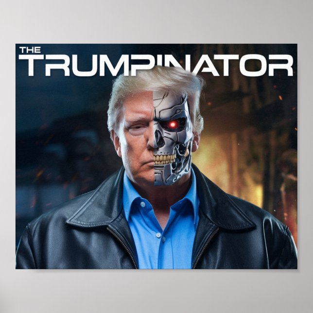 Póster Donald Trump El Trumpinador II 45 47 Presidente (Frente)