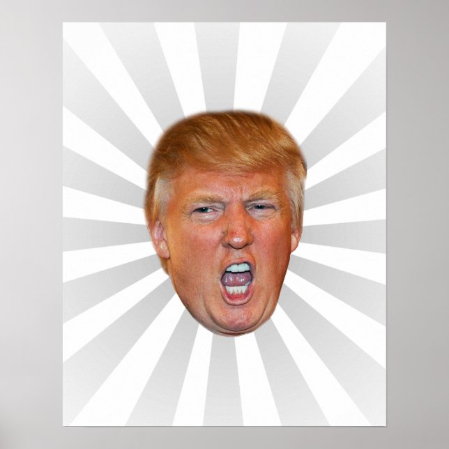 Póster Donald Trump flotante (Frente)