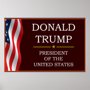 Póster Donald Trump for President V3