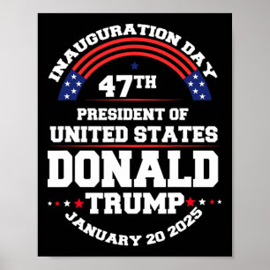 Póster Donald Trump Ganó Inauguración de Elección de 2024