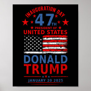 Póster Donald Trump Ganó Inauguración de Elección de 2024