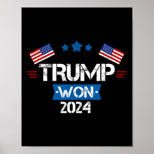 Póster Donald Trump ganó la investidura electoral de 2024