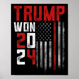Póster Donald Trump ganó la investidura electoral de 2024