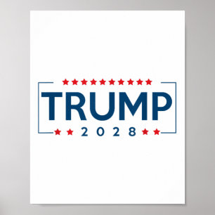 Póster Donald Trump J D Vance 2028 Vance Trump 2028 Men W