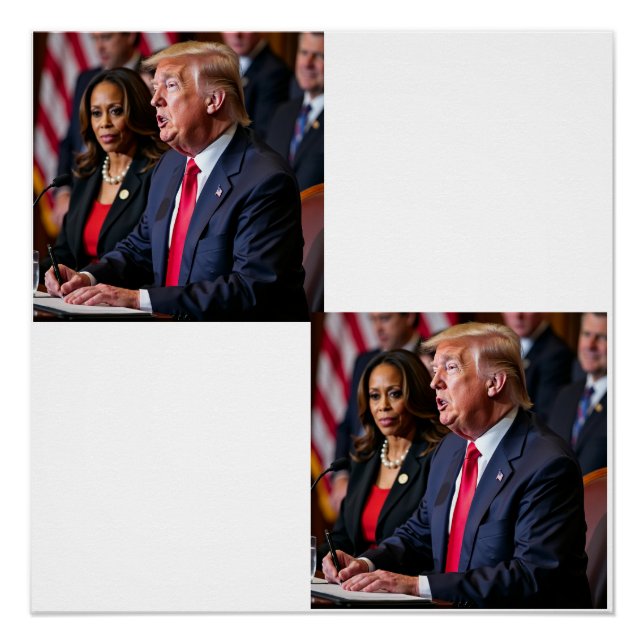 Póster donald trump & kamala harris (Anverso)