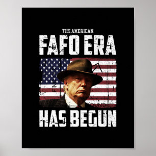 Póster Donald Trump La Era Fafo Americana Alrededor Y Enc
