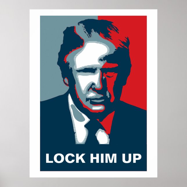 Póster Donald Trump LO BLOQUEA (Frente)