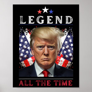 Póster Donald Trump Lucha Día de la Inauguración 2025 Ley