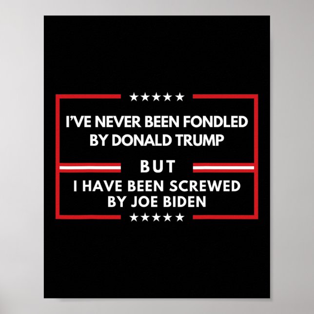 Póster Donald Trump nunca la engañó (Frente)