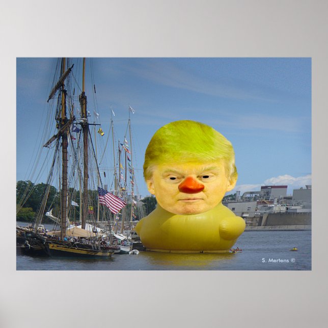 Póster Donald Trump Poster del valor del duque amarillo d (Frente)