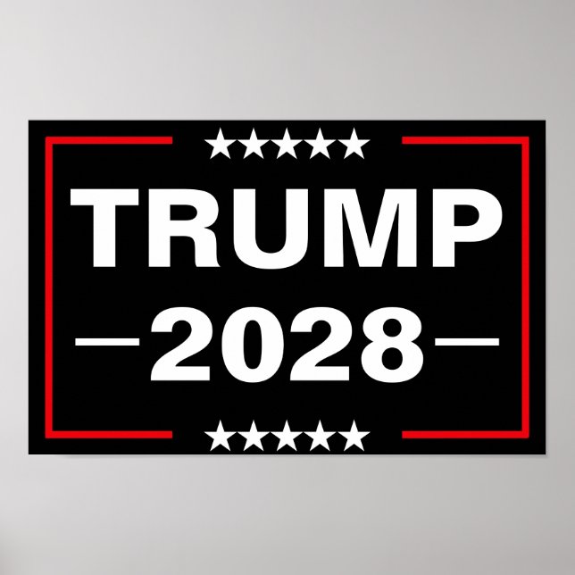 Póster Donald Trump, presidente de 2028 (Frente)