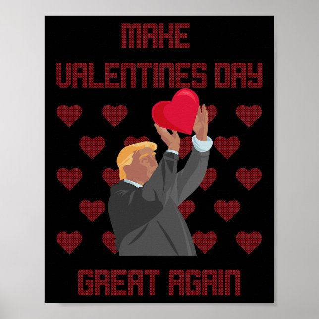 Póster Donald Trump vuelve a hacer grande al Día de San V (Frente)