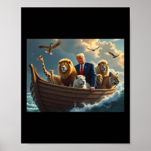 Póster Donald Trump vuelve a poner a los gatos seguros en
