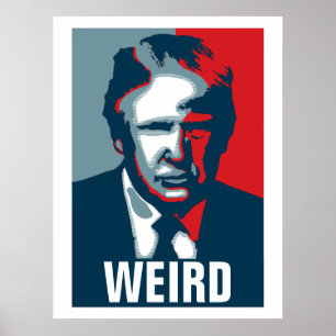 Póster Donald Trump WEIRD