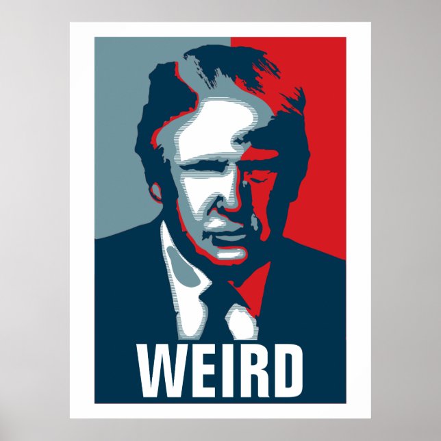 Póster Donald Trump WEIRD (Frente)