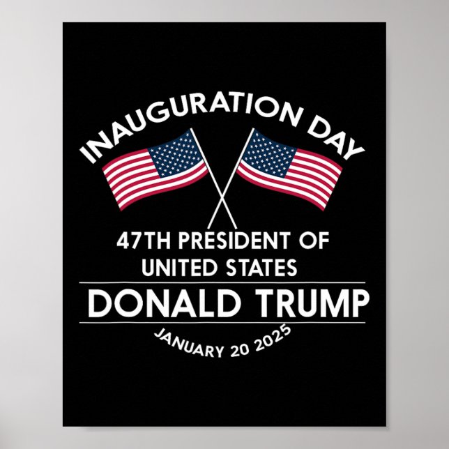 Póster Donald Trump Won 2024 Election Inauguration Men Wo (Frente)