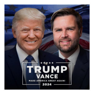 Póster Donald Trump y JD Vance