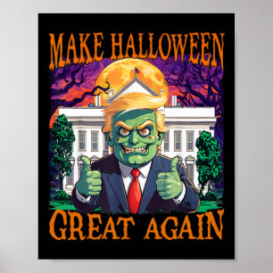 Póster Donald Trump Zombie vuelve a hacer grande a Hallow