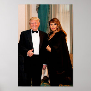 Póster Donald y Melania Trump