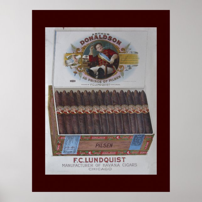 Póster Donaldson Cigars (Frente)