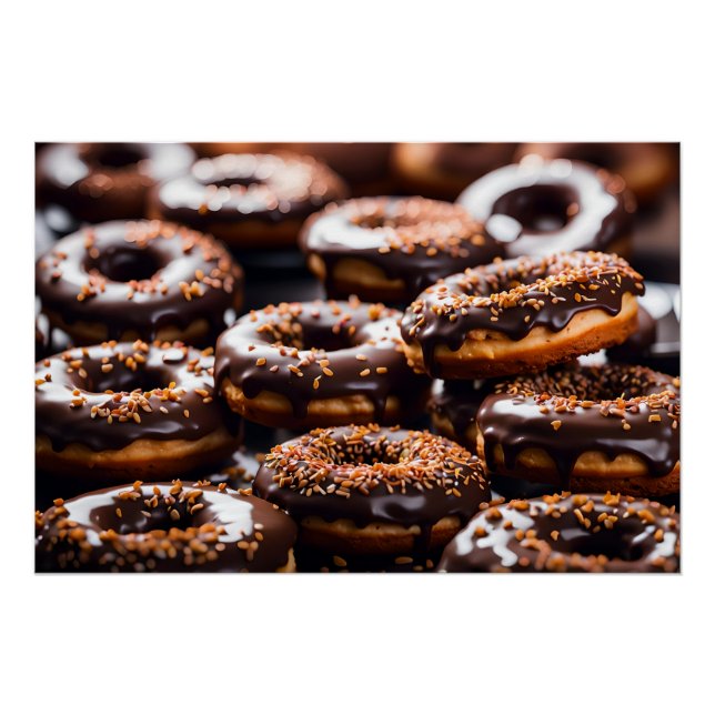 Póster Donas de Chocolate (Anverso)