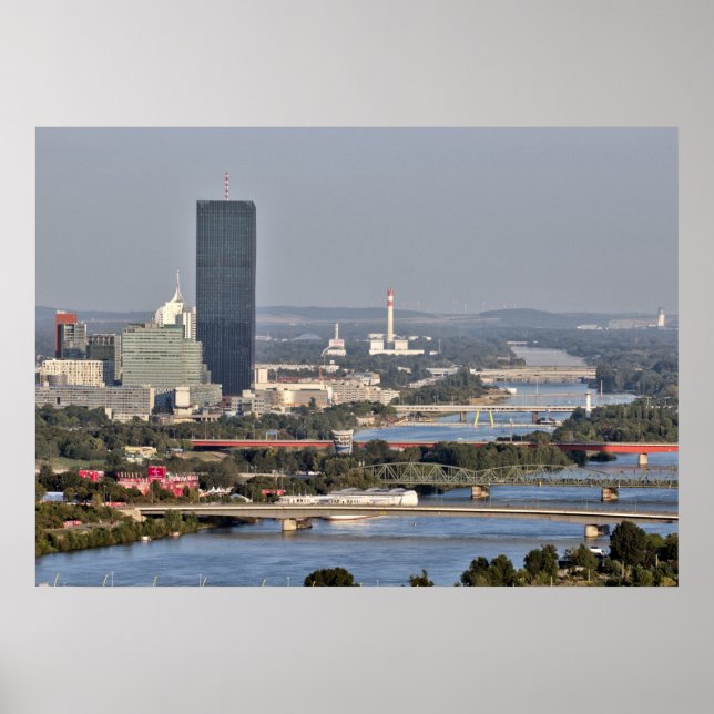 Póster Donaucity, Viena Austria (Frente)
