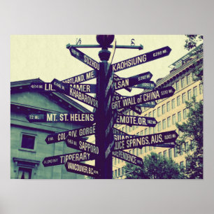 Póster Dónde a Go/Portland Oregon/fotografía urbana