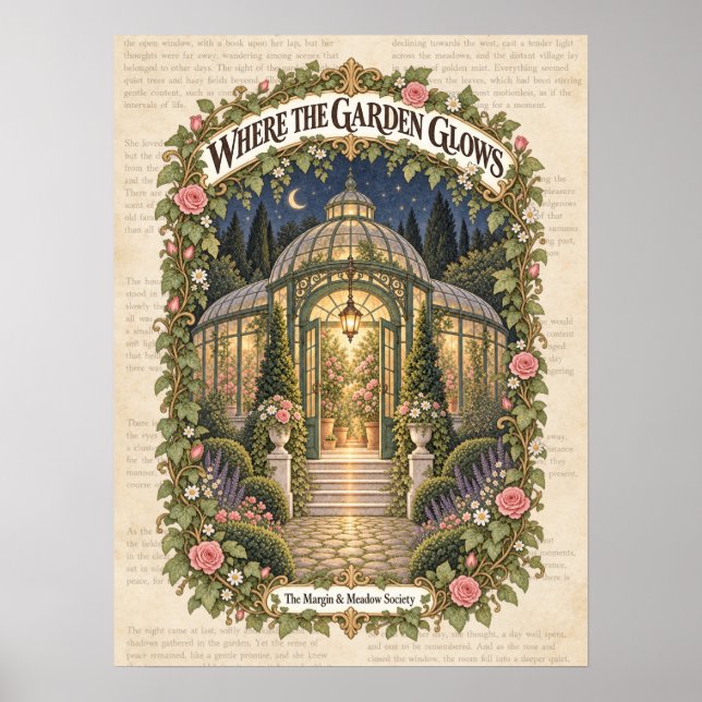Póster Donde brilla el jardín (Frente)