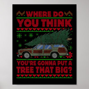 Póster ¿Dónde crees que vas a poner un árbol que grande