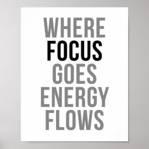 Póster Donde el foco va hacia los flujos de energía