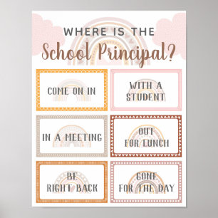 Póster ¿Dónde está el arco iris del Rótulo de la oficina