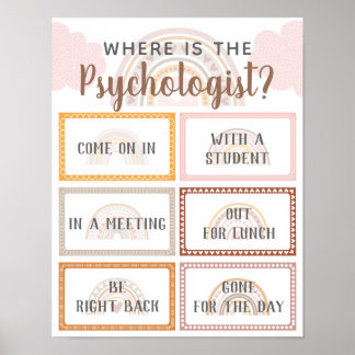 Póster ¿Dónde está el arcoiris del Rótulo de la puerta de