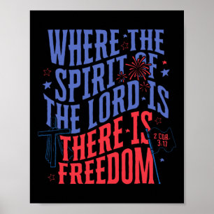 Póster Donde Está El Espíritu Del Señor Hay Libertad 4