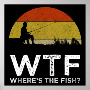Póster ¿Dónde está el pescado?
