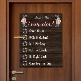 Póster ¿Dónde está el Rótulo de la Puerta de la Oficina d