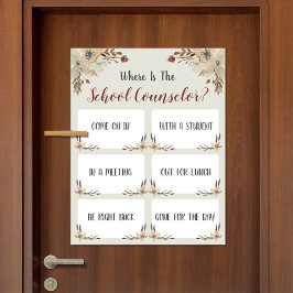 Póster ¿Dónde está el Rótulo de la Puerta de la Oficina d