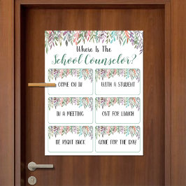 Póster ¿Dónde está el Rótulo de la Puerta de la Oficina d