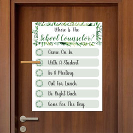 Póster ¿Dónde está el Rótulo de la Puerta de la Oficina d