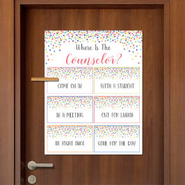 Póster ¿Dónde está el Rótulo de la Puerta de la Oficina d