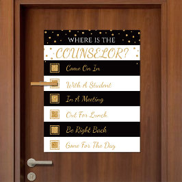 Póster ¿Dónde está el Rótulo de la Puerta de la Oficina d