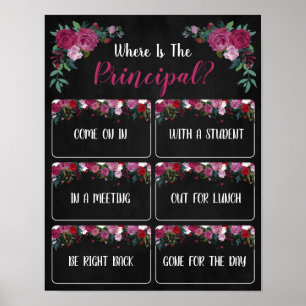 Póster ¿Dónde está el Rótulo principal de puertas de ofic