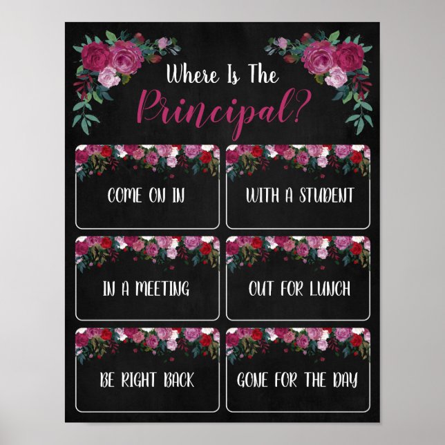 Póster ¿Dónde está el Rótulo principal de puertas de ofic (Frente)